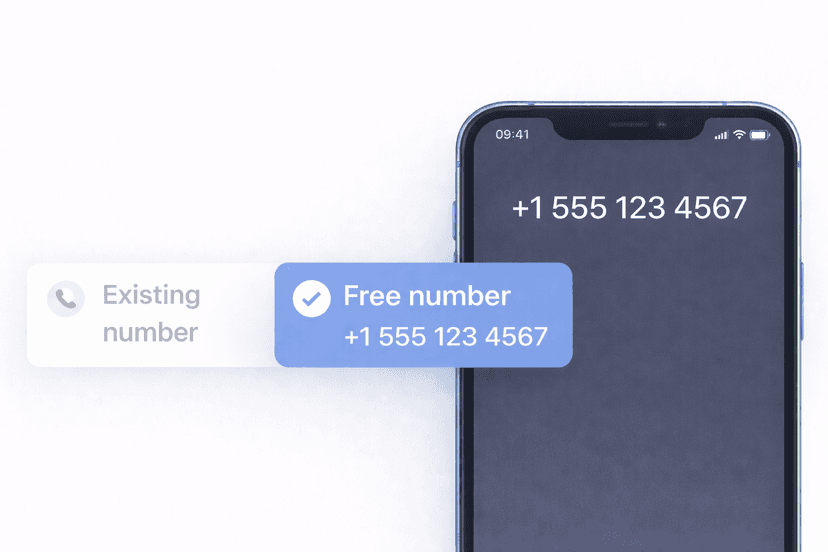 Choose a free number