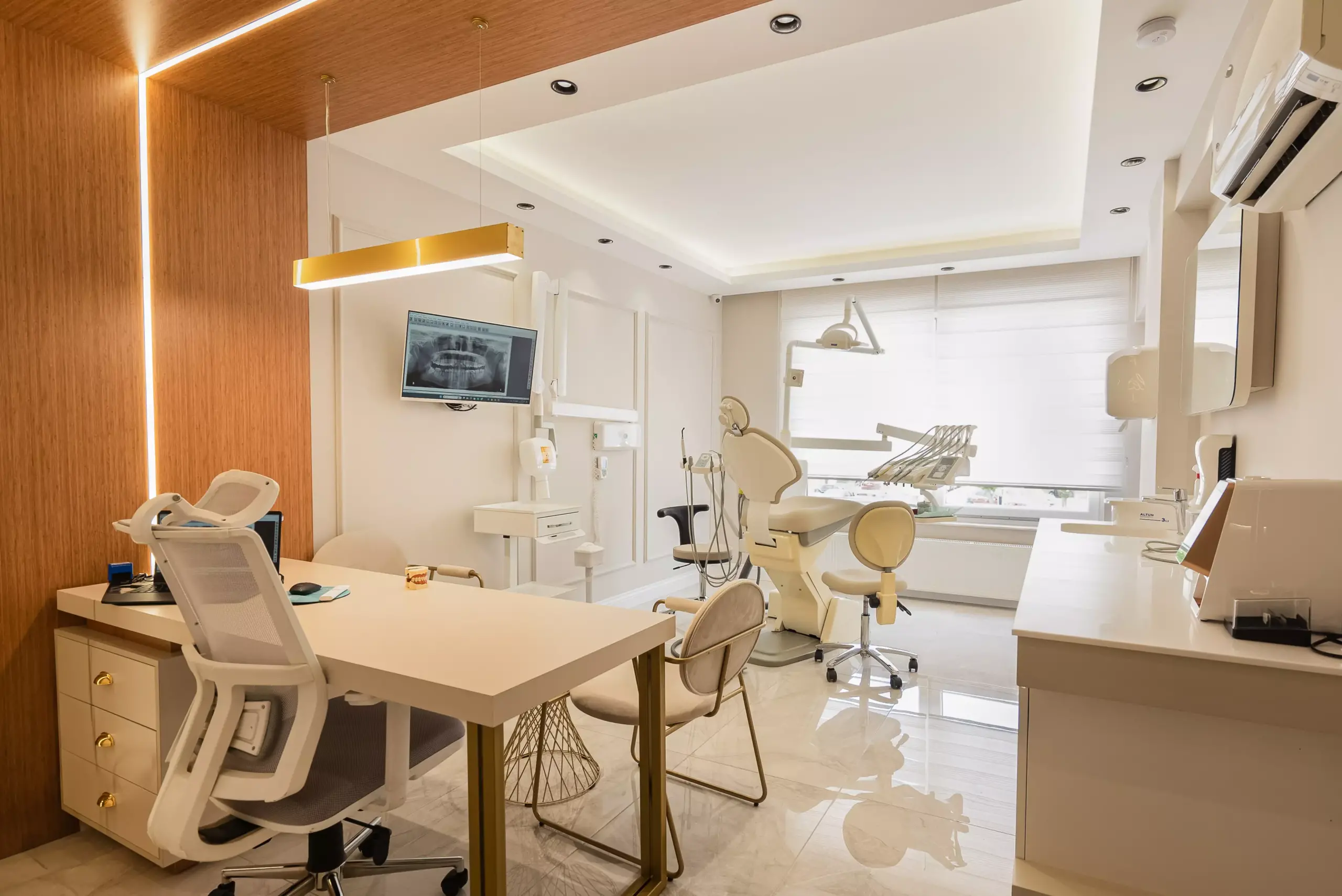 Modern treatment room of the dental practice